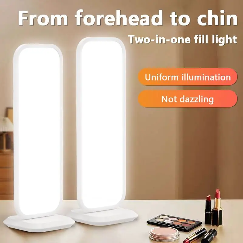 Beauty Makeup Video - ไฟ LED ตั้งโต๊ะแบบครึ่งตัว ปรับแสงได้ 2700-6500K สำหรับถ่ายเซลฟี่