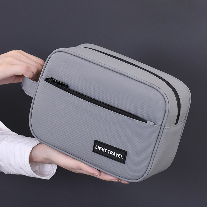 Makeup Beauty Necessaire - กระเป๋าเครื่องสำอางความจุขนาดใหญ่สำหรับผู้ชายและผู้หญิง กระเป๋าใส่ของใช้ส่วนตัวกันน้ำ พกพาสะดวกสำหรับการเดินทาง พร้อมที่แขวนสำหรับจัดเก็บเครื่องสำอาง