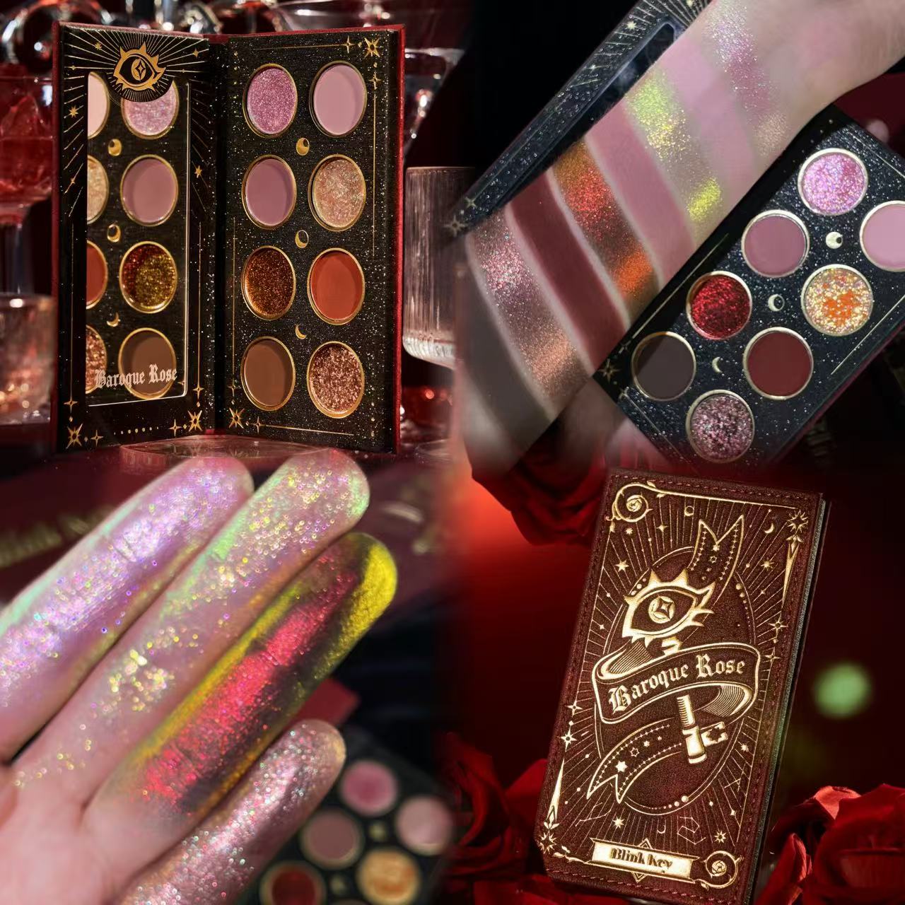 Beauty Book Makeup Kit - บลิงค์คีย์ 8 สี บาร็อค โรส อายแชโดว์