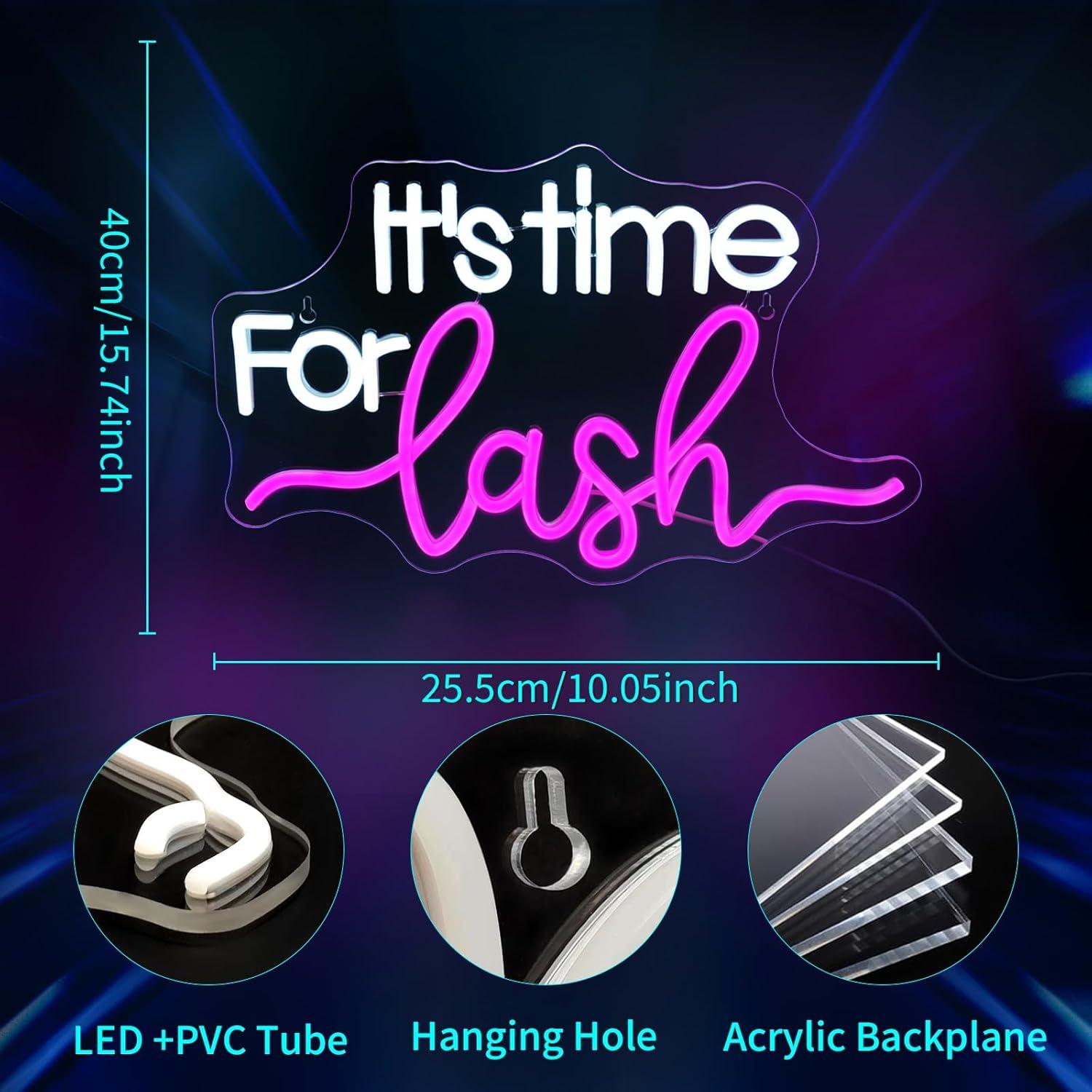 ป้ายไฟนีออน Lash Neon Sign สำห - Beauty Makeup Bar บทวิจารณ์และราคา
