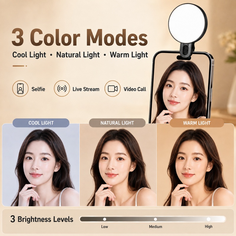 ไฟ LED RGB แบบพกพาขนาดเล็กพร้อ - Beauty Makeup Video บทวิจารณ์และราคา