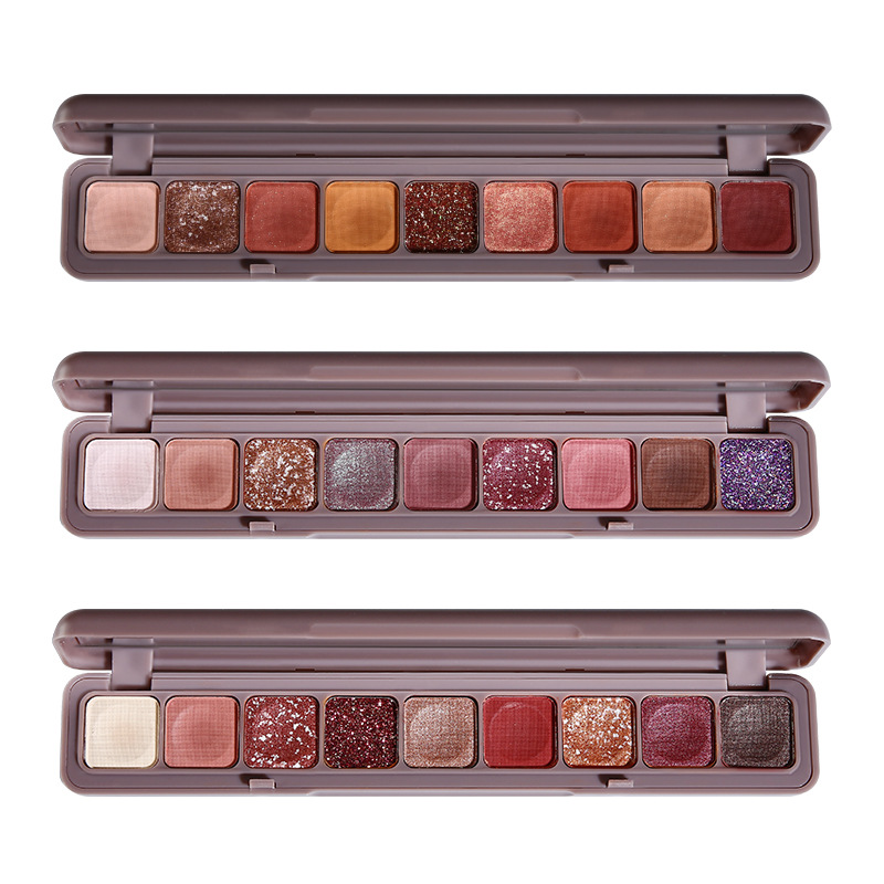 พาเลทอายแชโดว์ 9 สี โทนสีเทาแล - Beauty Book Makeup Kit บทวิจารณ์และราคา