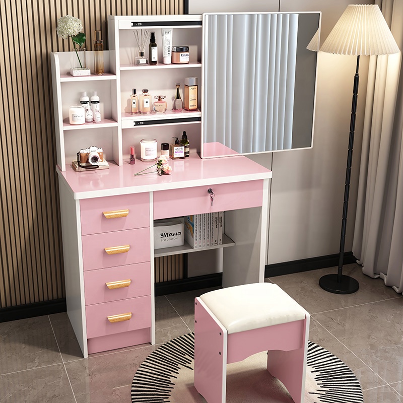 ชุดโต๊ะเครื่องแป้งสไตล์นอร์ดิก - Beauty Makeup Vanity Set บทวิจารณ์และราคา