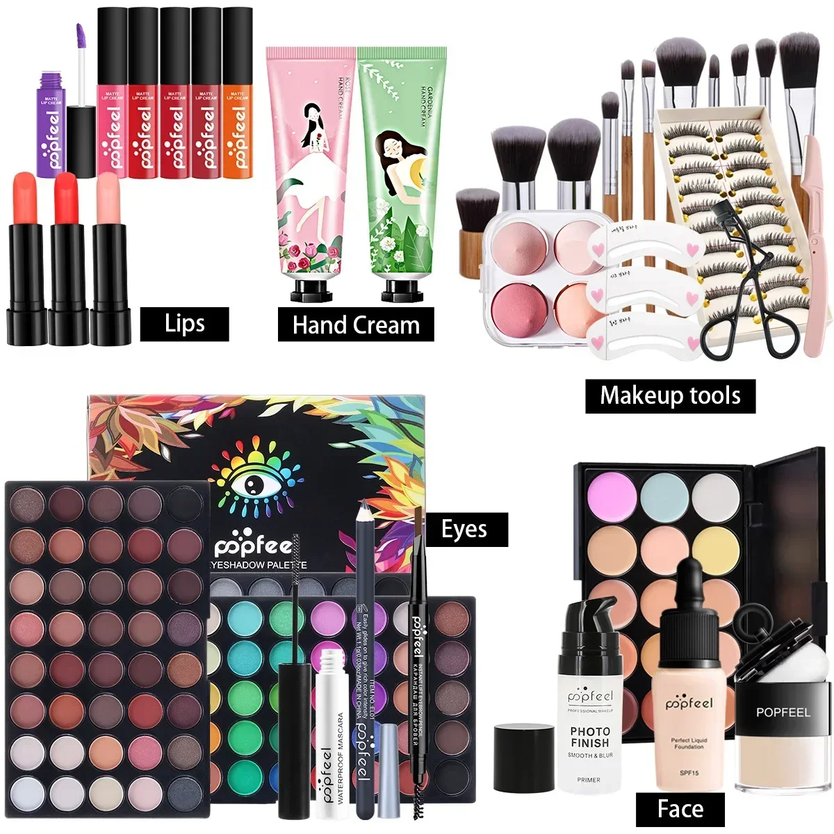 POPFEEL All-in-One ชุดแต่งหน้า - Beauty Book Makeup Kit บทวิจารณ์และราคา
