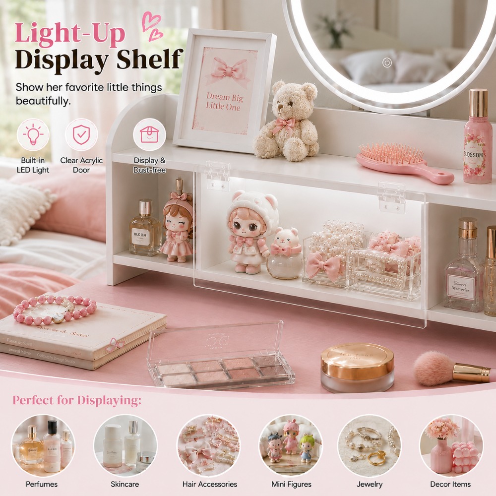 ของขวัญที่สมบูรณ์แบบสำหรับเธอ  - Beauty Makeup Vanity Set บทวิจารณ์และราคา