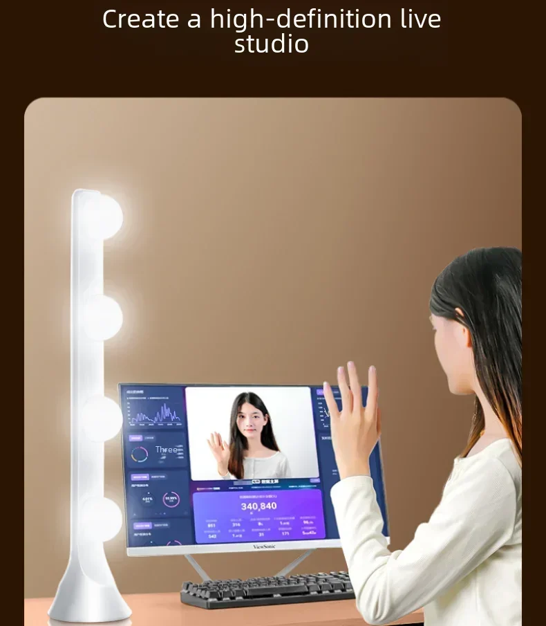 10W ระดับมืออาชีพ ​ ​ ไฟ LED เ - Beauty Makeup Video บทวิจารณ์และราคา