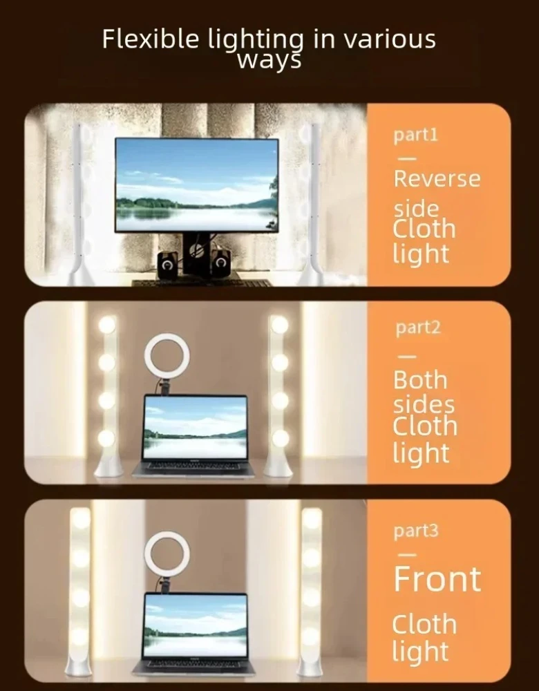 10W ระดับมืออาชีพ ​ ​ ไฟ LED เ - Beauty Makeup Video บทวิจารณ์และราคา