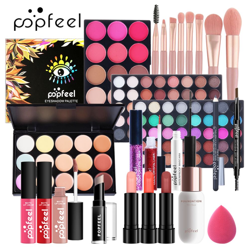 POPFEEL ชุดแต่งหน้าออลอินวัน,  - Beauty Book Makeup Kit บทวิจารณ์และราคา