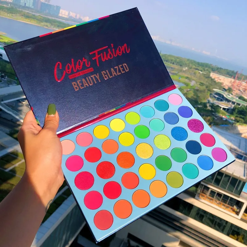 ความงามเคลือบ 39 สี Rainbow Ey - Beauty Book Makeup Kit บทวิจารณ์และราคา