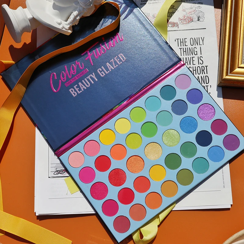 ความงามเคลือบ 39 สี Rainbow Ey - Beauty Book Makeup Kit บทวิจารณ์และราคา