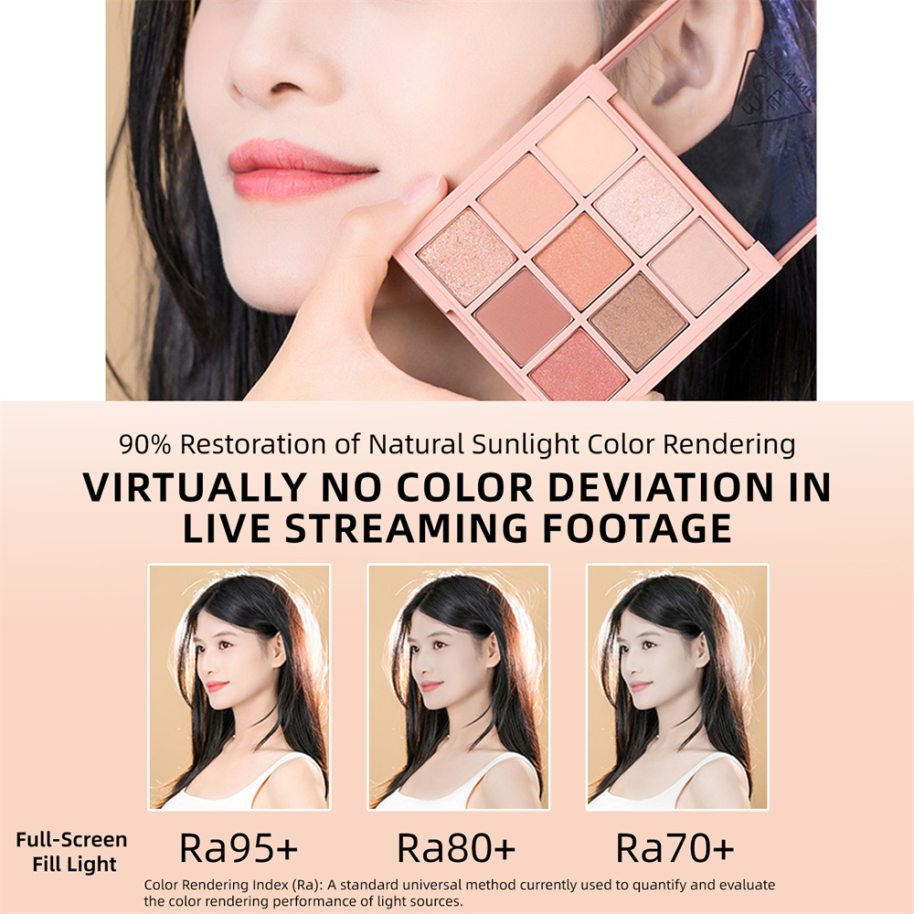 ไฟวิดีโอ LED แบบเต็มหน้าจอ Ra9 - Beauty Makeup Video บทวิจารณ์และราคา
