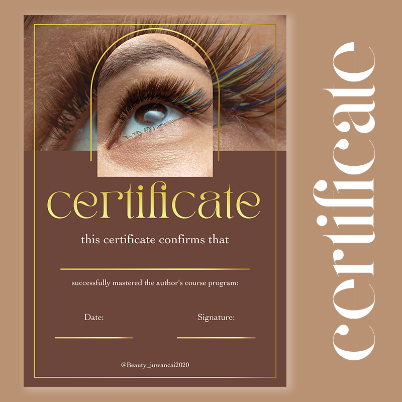 ใบรับรองการฝึกอบรมแบบกําหนดเอง - Beauty Makeup Certificate บทวิจารณ์และราคา