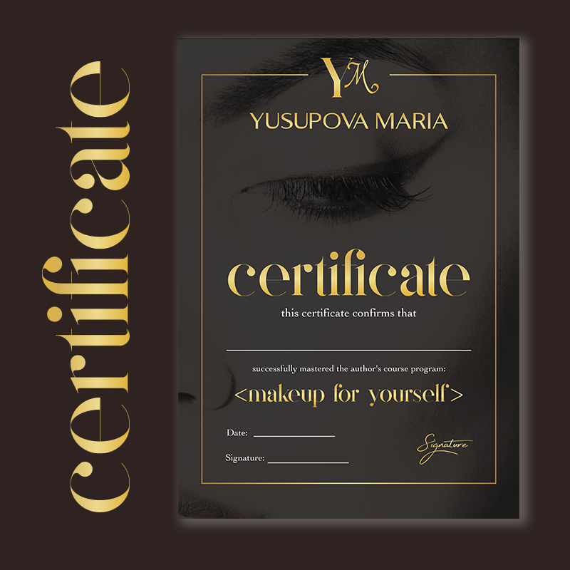 ใบรับรองการฝึกอบรมแบบกําหนดเอง - Beauty Makeup Certificate บทวิจารณ์และราคา
